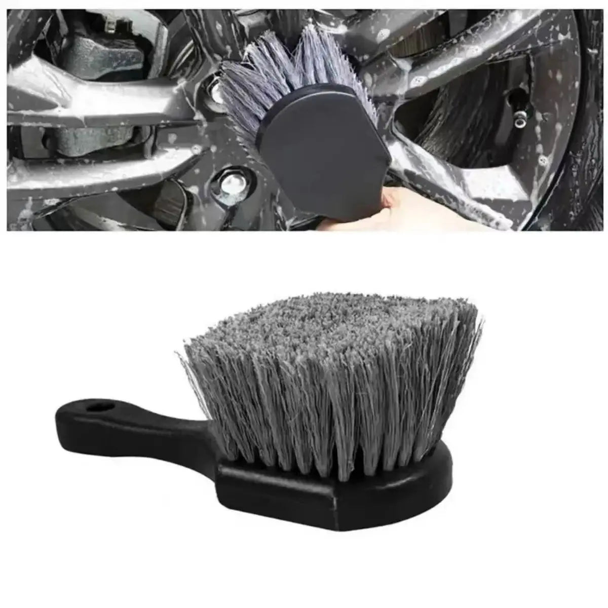 🧽 WheelPro Brush – Szczotka do Mycia Felg i Opon z Krótkim Uchytem