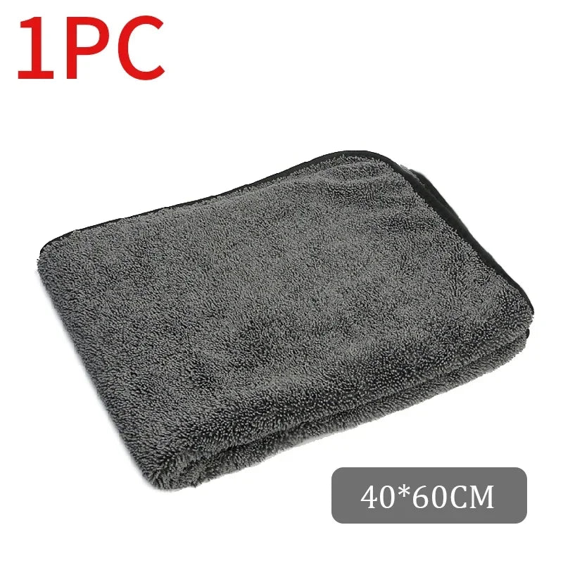 600GSM Premium Microfiber Towels for Car Care - Ultra-Absorbent Drying Cloth for Detailing Wash And Cleaning