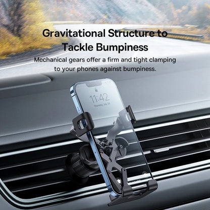 Baseus Car Gravity Phone Holder Strip Air Vent Universal Telephone Support in Car GPS Mount For iPhone 13 14 Pro Max Xiaomi Vivo