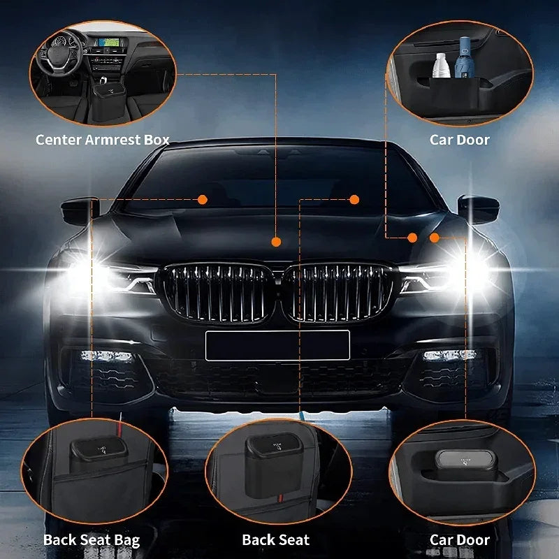 🚘 EcoBin Mini – szczelny kosz samochodowy z pokrywką