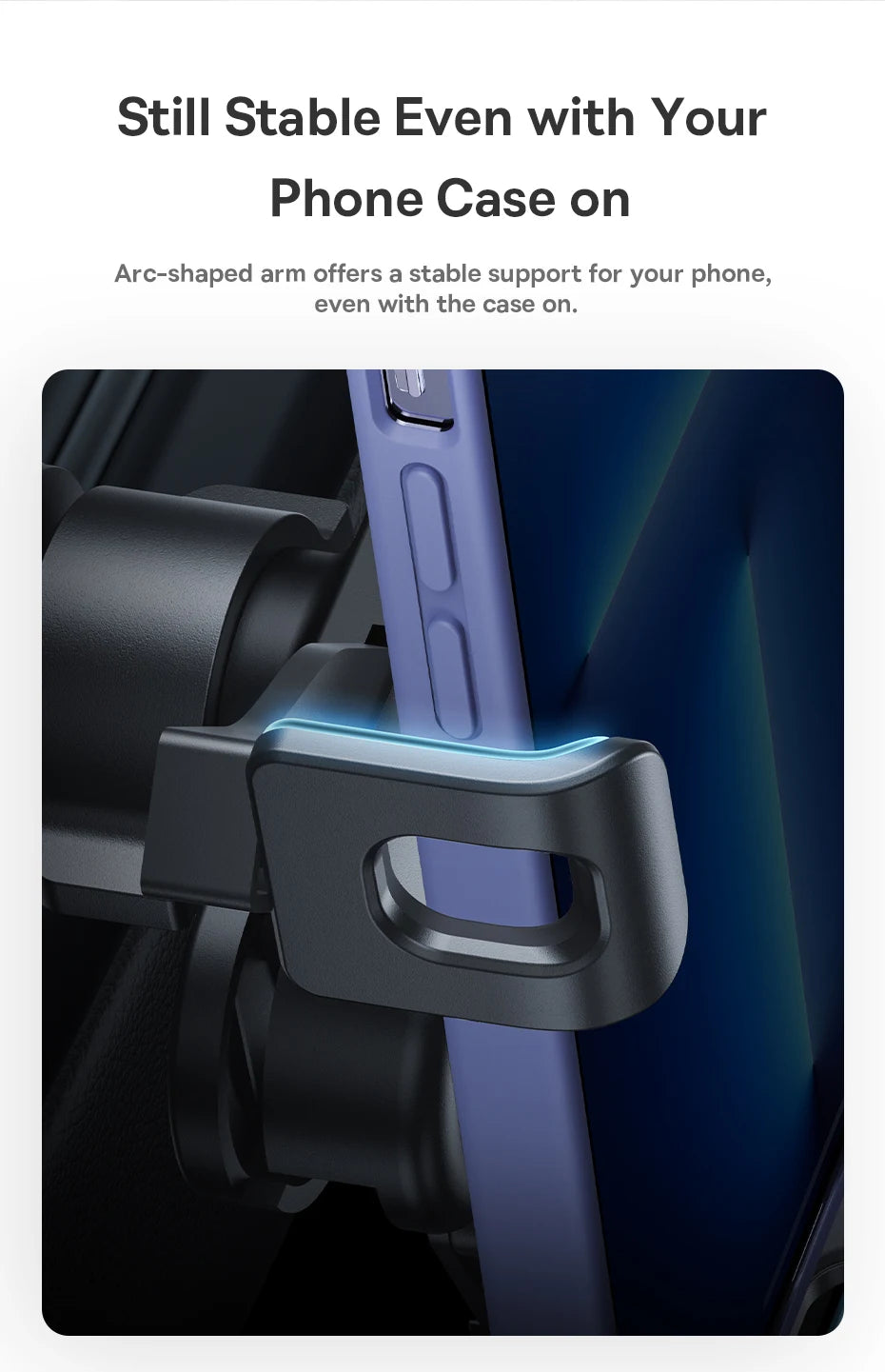 Baseus Car Gravity Phone Holder Strip Air Vent Universal Telephone Support in Car GPS Mount For iPhone 13 14 Pro Max Xiaomi Vivo