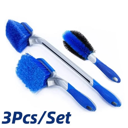 1/2/3PCS Car Tire Cleaning Brush Wheel Hub Brush Detail Brushs Set Clean Tools Car Beauty Maintenance Accessories