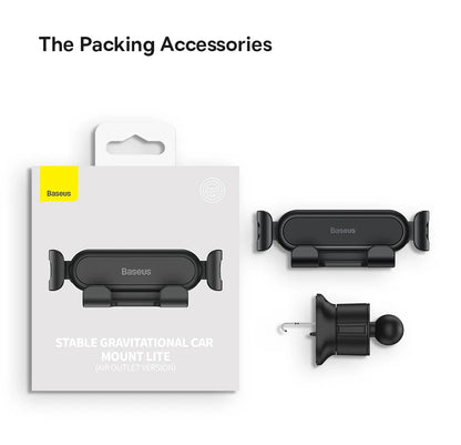 Baseus Car Gravity Phone Holder Strip Air Vent Universal Telephone Support in Car GPS Mount For iPhone 13 14 Pro Max Xiaomi Vivo