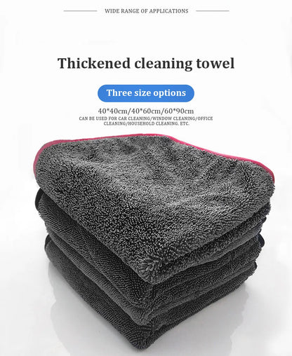 600GSM Premium Microfiber Towels for Car Care - Ultra-Absorbent Drying Cloth for Detailing Wash And Cleaning