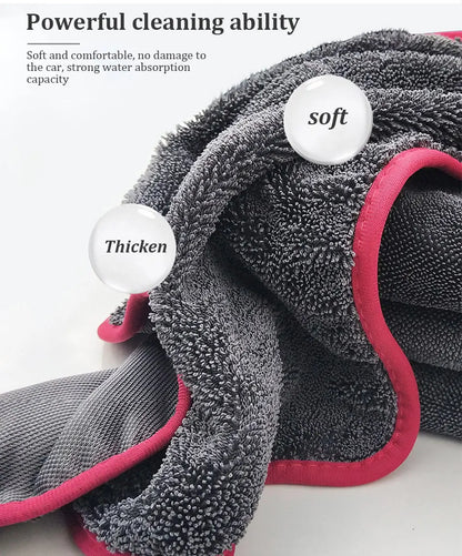 600GSM Premium Microfiber Towels for Car Care - Ultra-Absorbent Drying Cloth for Detailing Wash And Cleaning