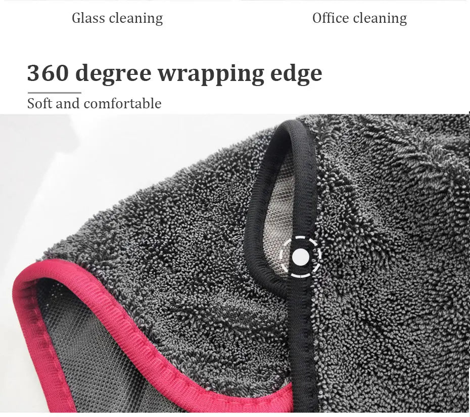 600GSM Premium Microfiber Towels for Car Care - Ultra-Absorbent Drying Cloth for Detailing Wash And Cleaning