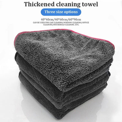 600GSM Premium Microfiber Towels for Car Care - Ultra-Absorbent Drying Cloth for Detailing Wash And Cleaning