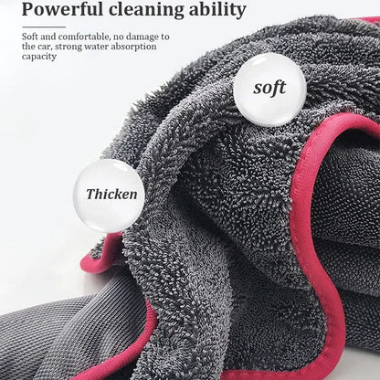 600GSM Premium Microfiber Towels for Car Care - Ultra-Absorbent Drying Cloth for Detailing Wash And Cleaning