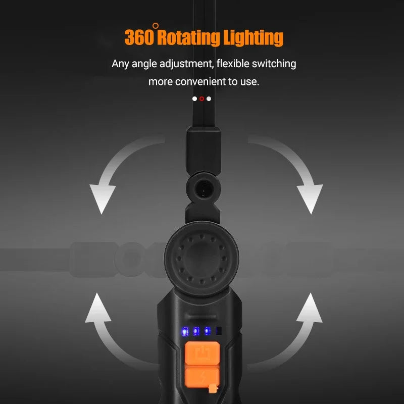 MotoMagnaLight 360 Pro – magnetyczna, mocna i profesjonalna latarka.