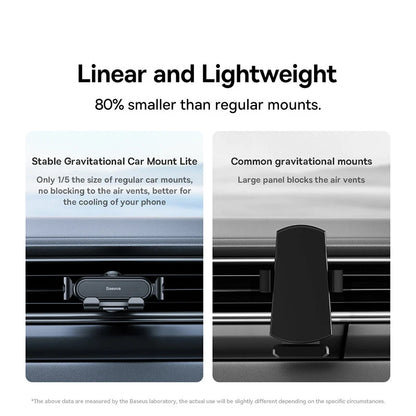 Baseus Car Gravity Phone Holder Strip Air Vent Universal Telephone Support in Car GPS Mount For iPhone 13 14 Pro Max Xiaomi Vivo